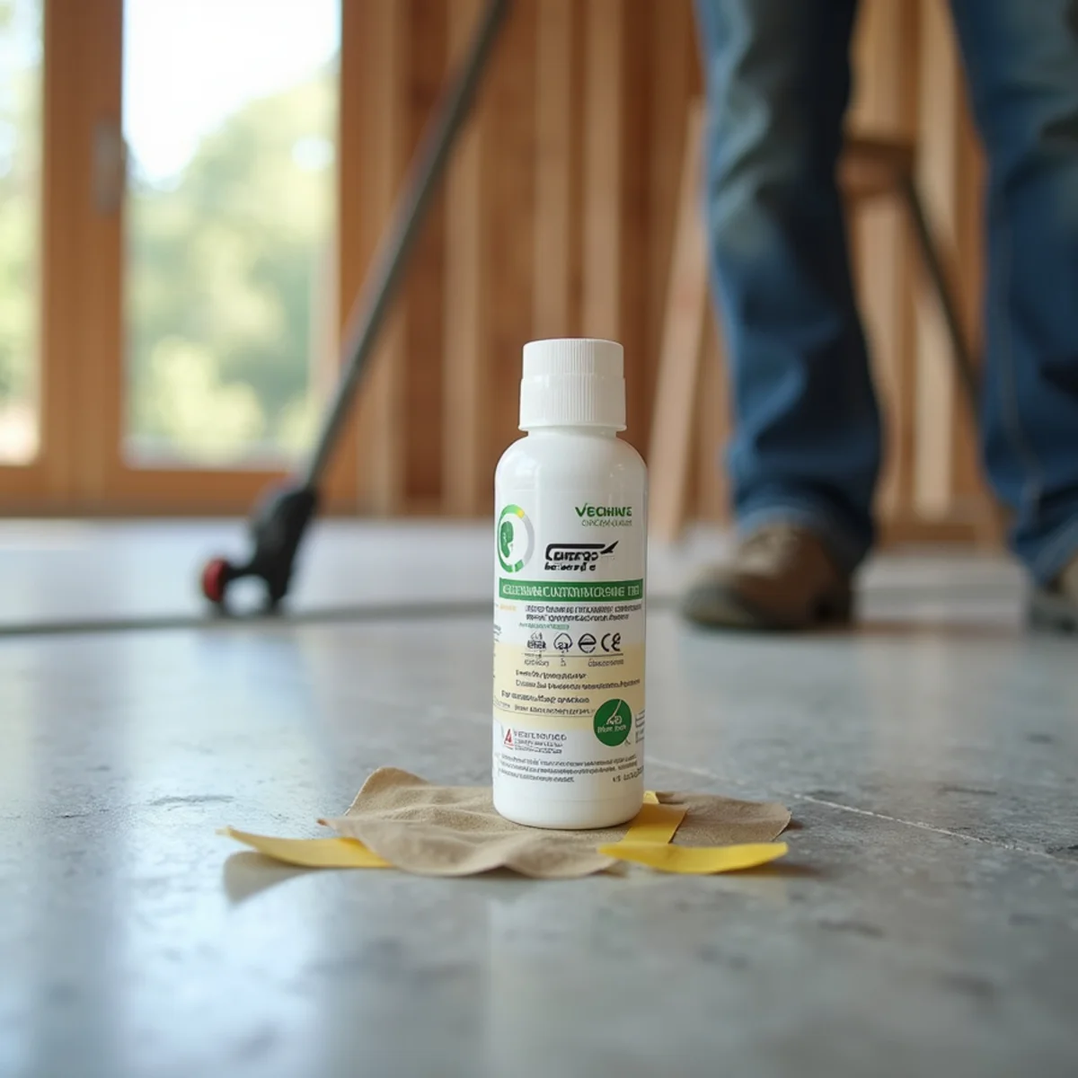 Concrete slab moisture testing before LVP installation in a new Jefferson, GA build